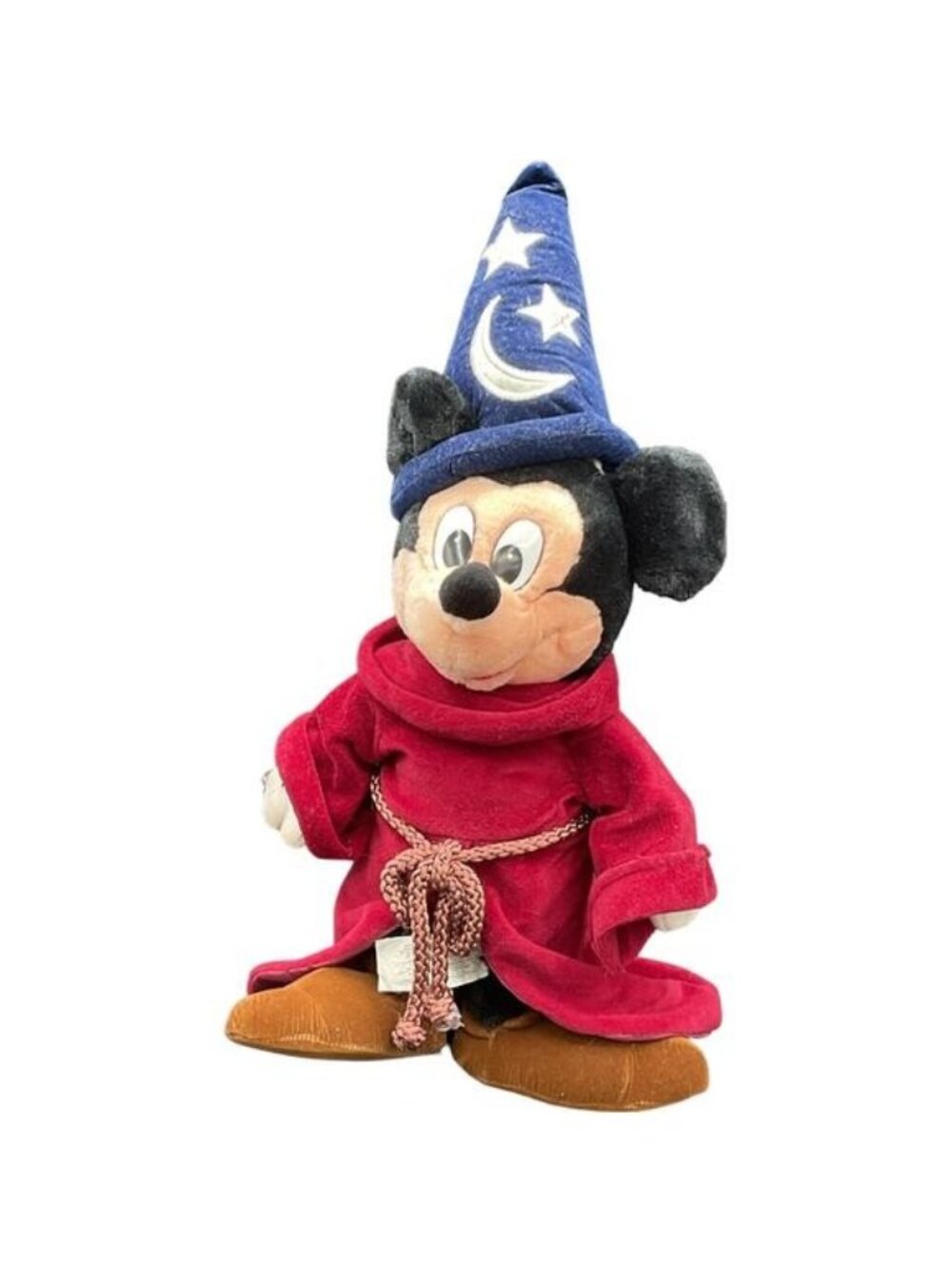 Vintage Disney Sorcerer Mickey Mouse Fantasia Plush Wizard Kidcore Aesthetic 17"
